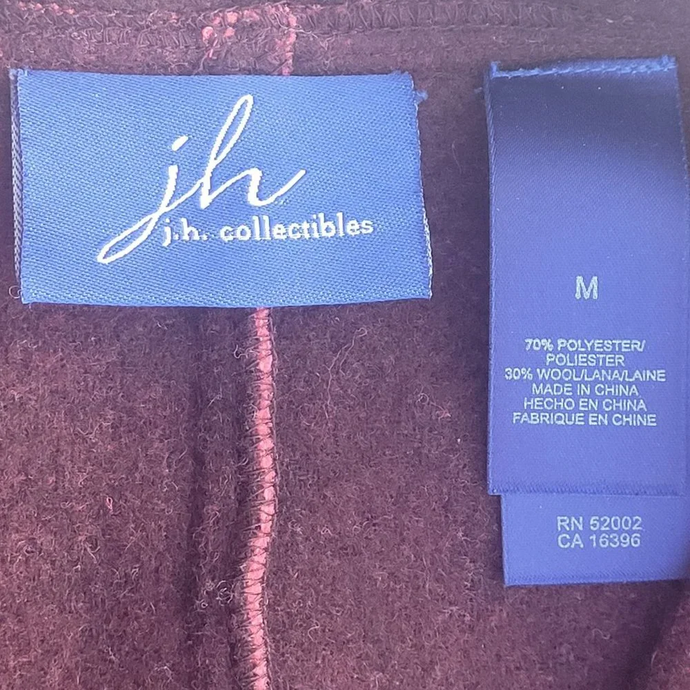 J. H. Collectibles Wool Blend Jacket Pink Women's size Medium - Picture 8 of 15